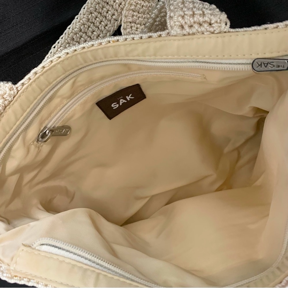 The Sak Cream Crochet Shoulder Bag - Picture 6 of 8